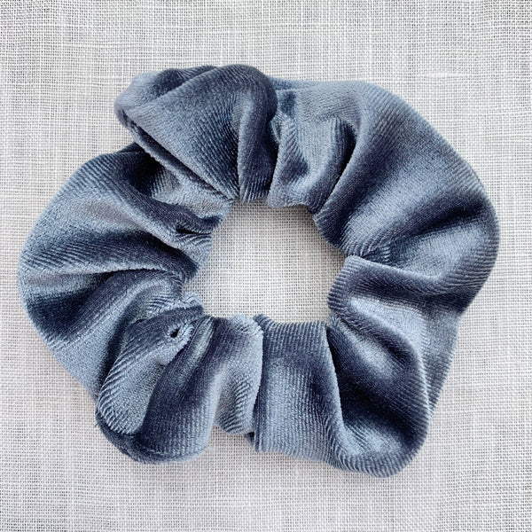 Velvet Scrunchie - Grey